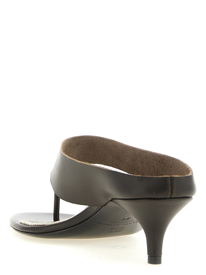 Magda Butrym Leather Sandali - Marrone | 6b0accb1ebc0a473c01706cb5ebe91700e98efe5