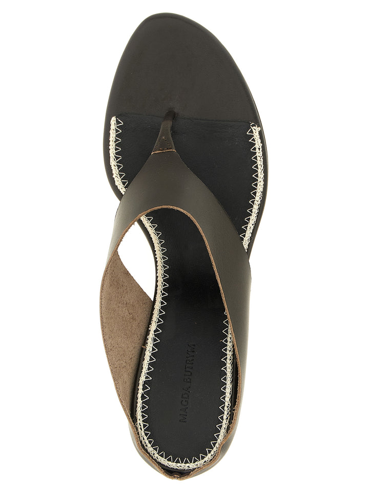 Magda Butrym Leather Sandali - Marrone | 284618d4d9f134a4bcc0c2640233192a67bf9d08
