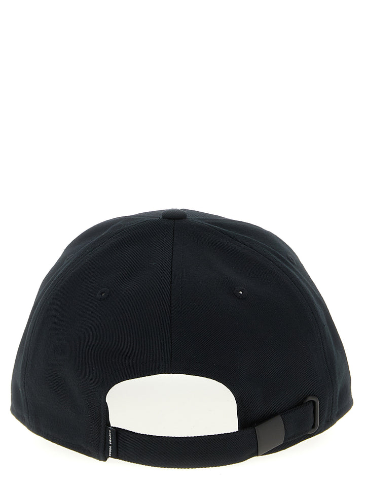 Canada Goose Logo Embroidery Cap Cappelli - Nero | 54e2de1caa4948b459775a01d51c280a3555ce0c