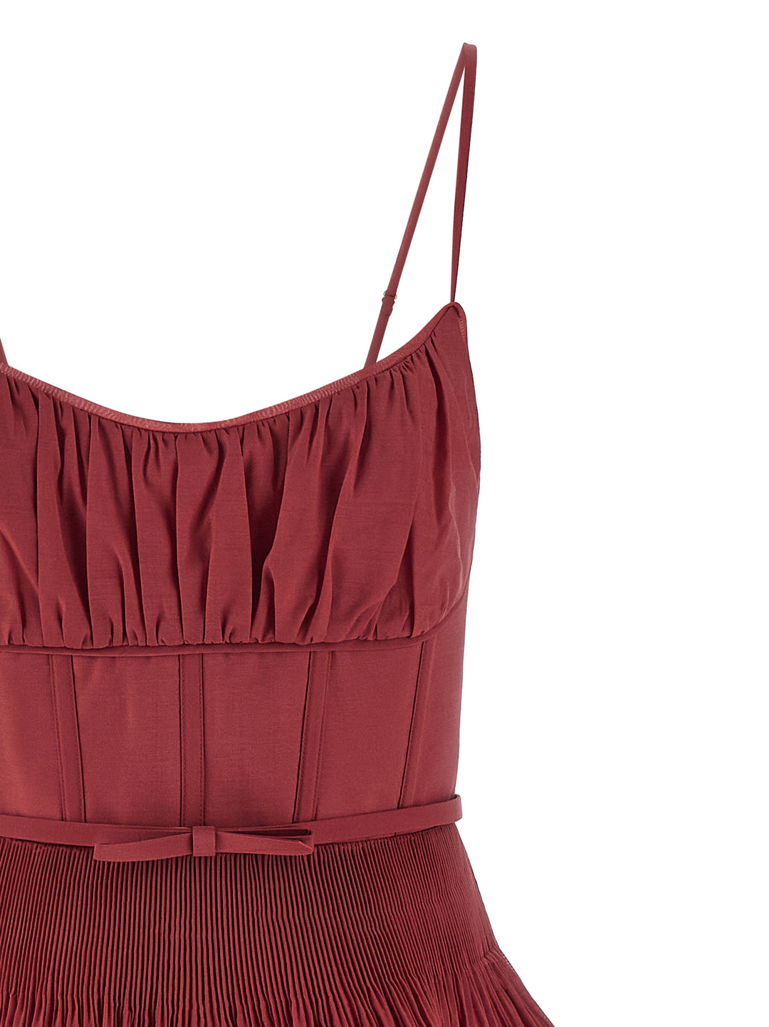 Zimmermann Pleated Tiered Midi Abiti - Rosa | f7c2136d9637245047c48af45bf9c169e0016d15