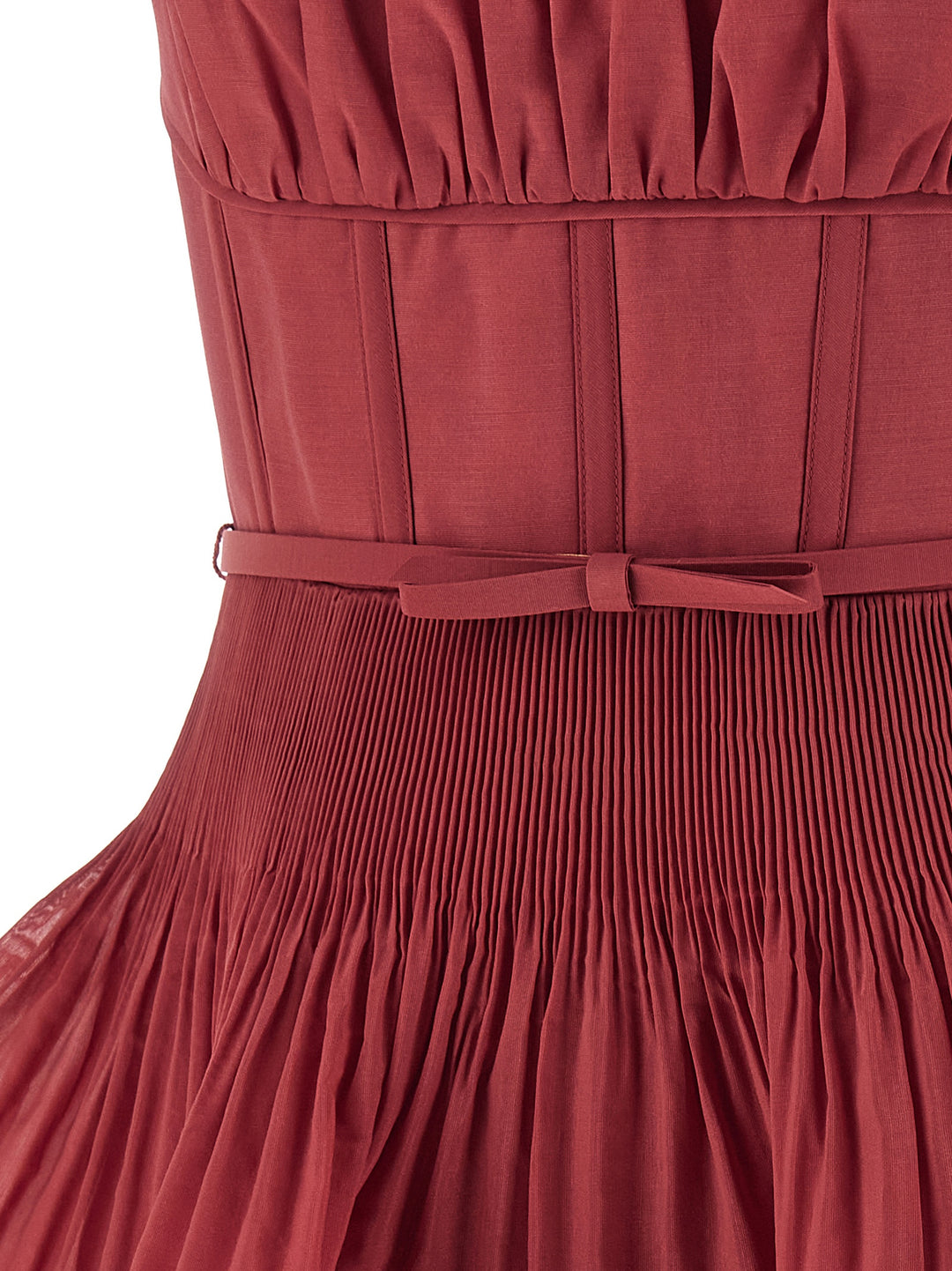 Zimmermann Pleated Tiered Midi Abiti - Rosa | fe19617939e5ee1e5d82f013fb7efafb7341a08d