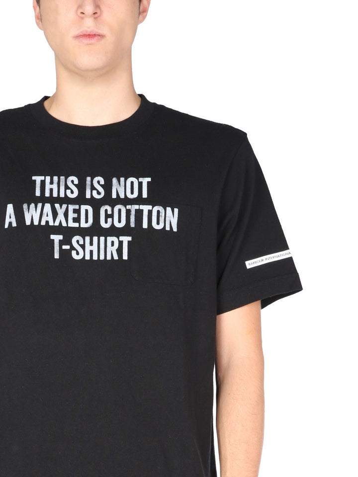Barbour T shirt - Nero | Wanan Luxury