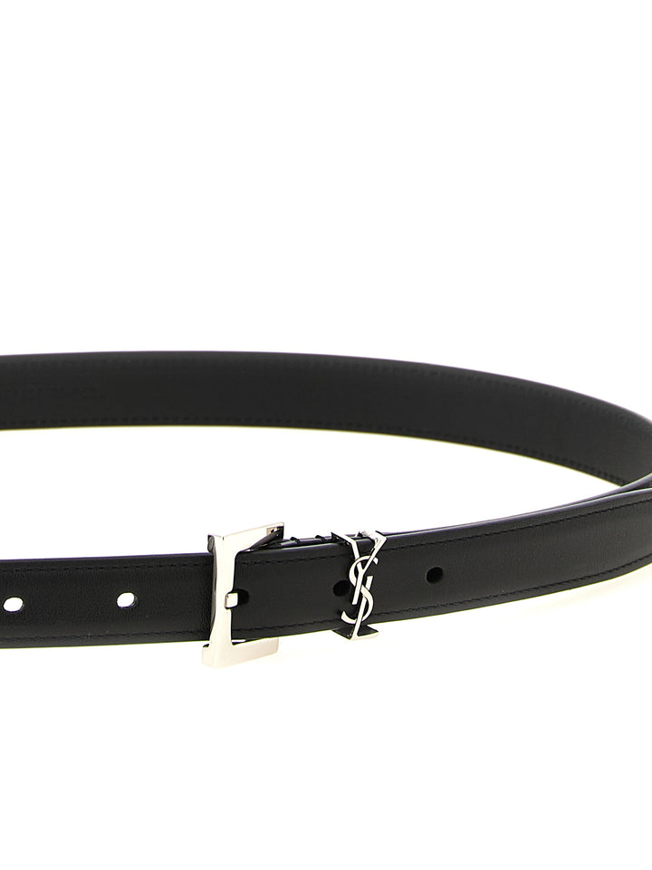 Saint Laurent Cassandre Cinture - Nero | e326e47ca207dd27722b8dfed05a73cd0912fb15