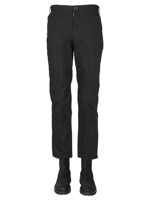 Pants With Logo Button