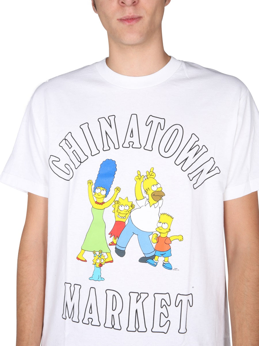 Chinatown Market x The Simpsons T shirt - Bianco | Wanan Luxury