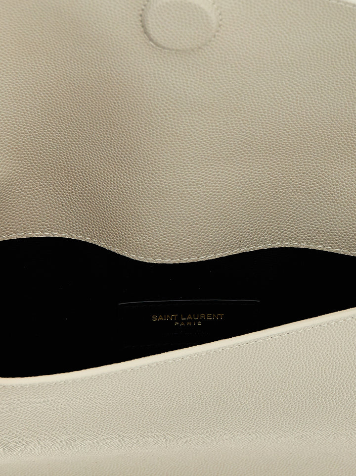 Saint Laurent Uptown Clutch - Bianco | 7d4064056c607780afca03cee20f147b9ca16518