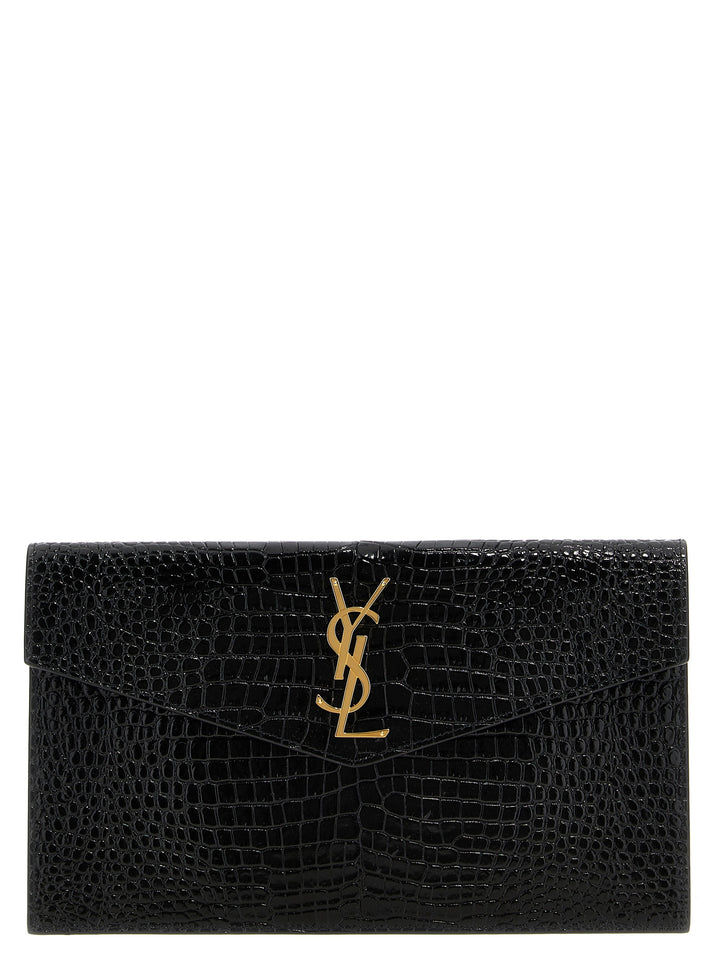 Saint Laurent Uptown Clutch - Nero | 02091807aa646b2f55a3ebbe40a3aef01344ba0c