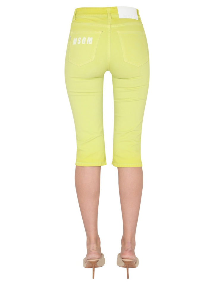 MSGM Pantaloni - Verde | Wanan Luxury