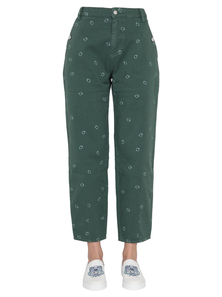 Kenzo Pantaloni - Verde | Wanan Luxury