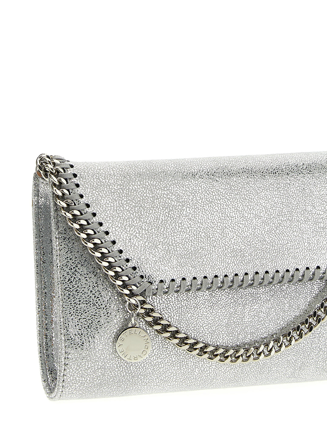 Stella Mccartney Falabella Chain Wallet Portafogli - Silver | 97706f0ca4649eb7bab3a582294238829a797119