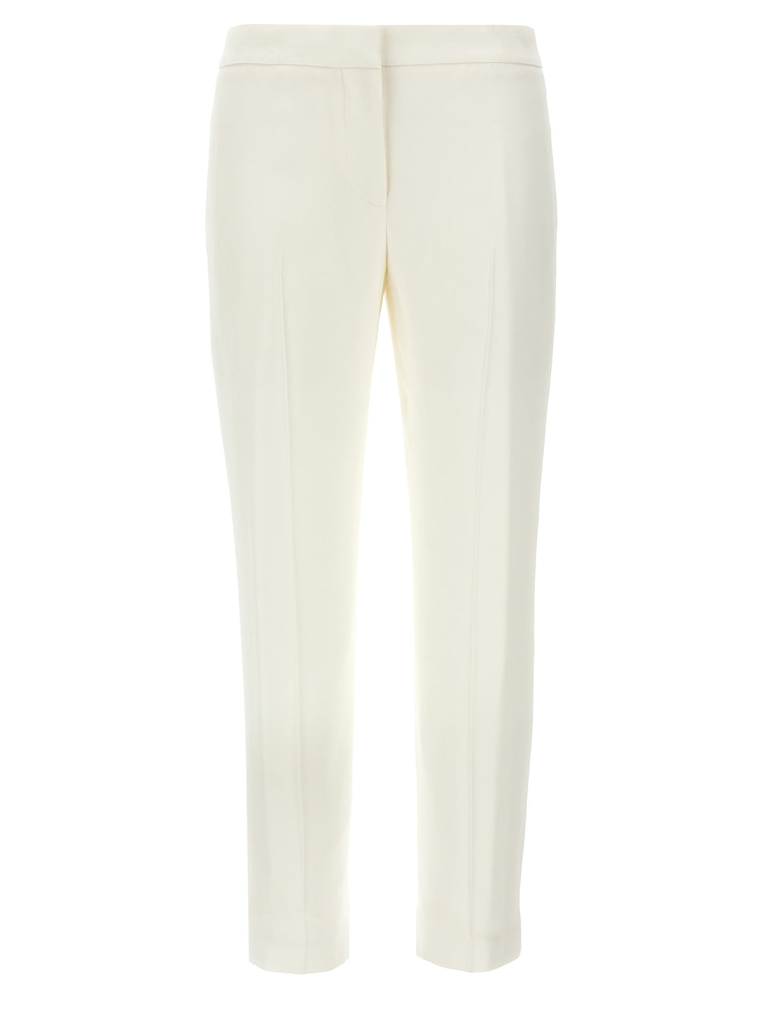 Mcqueen Crepe Pantaloni - Bianco | c3261dd579f3623e8fbad2ff9181a386562a8f12