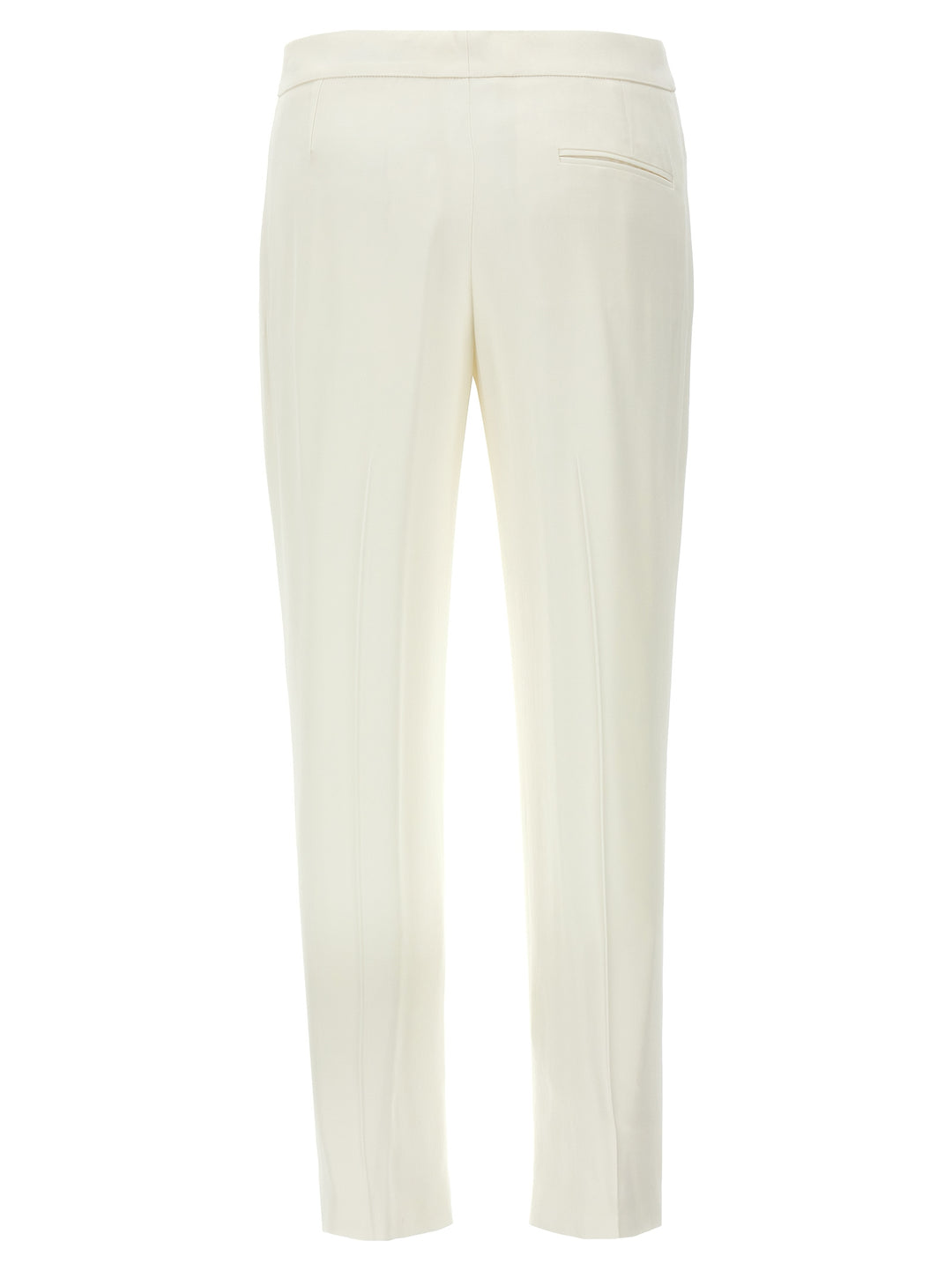 Mcqueen Crepe Pantaloni - Bianco | ec872fb61cc513cb940acd5d0b0bab9609faab9c