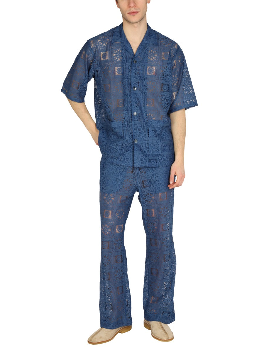 Needles Pantaloni - Blu | Wanan Luxury