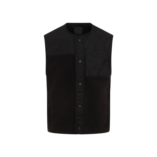 Black Mix Material 4g Pocket Vest