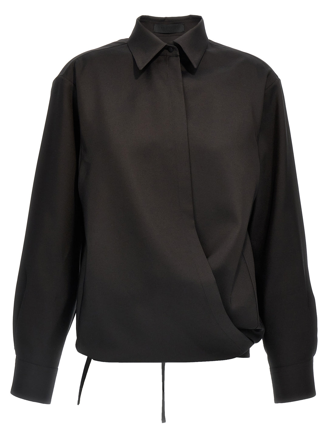 Valentino Garavani Valentino Techno Light Wool Shirt Camicie - Nero | 69a8adb3e4862c936b3932d47c5422c98880cf1b