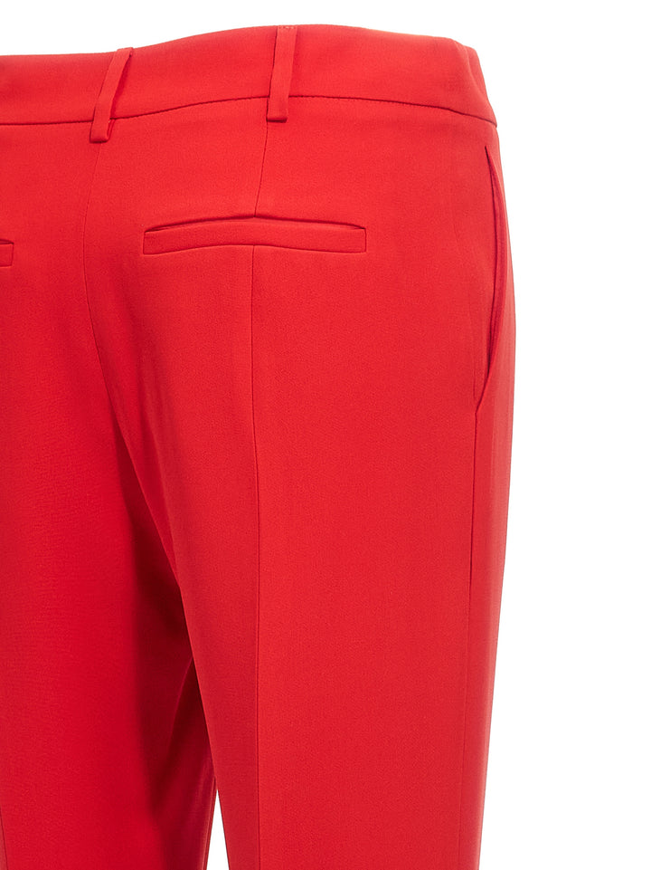 Valentino Garavani Valentino Cady Trousers Pantaloni - Rosso | 6eb50ab28106b1383ed133925436e51fce3ee620