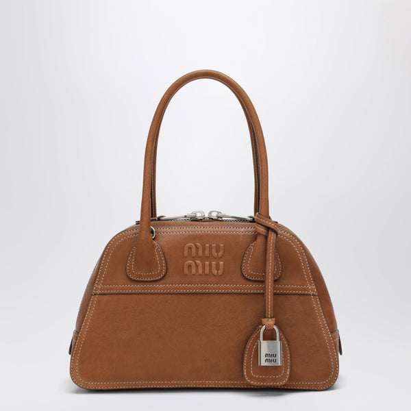 Caramel Vivant Small Nappa Leather Bag