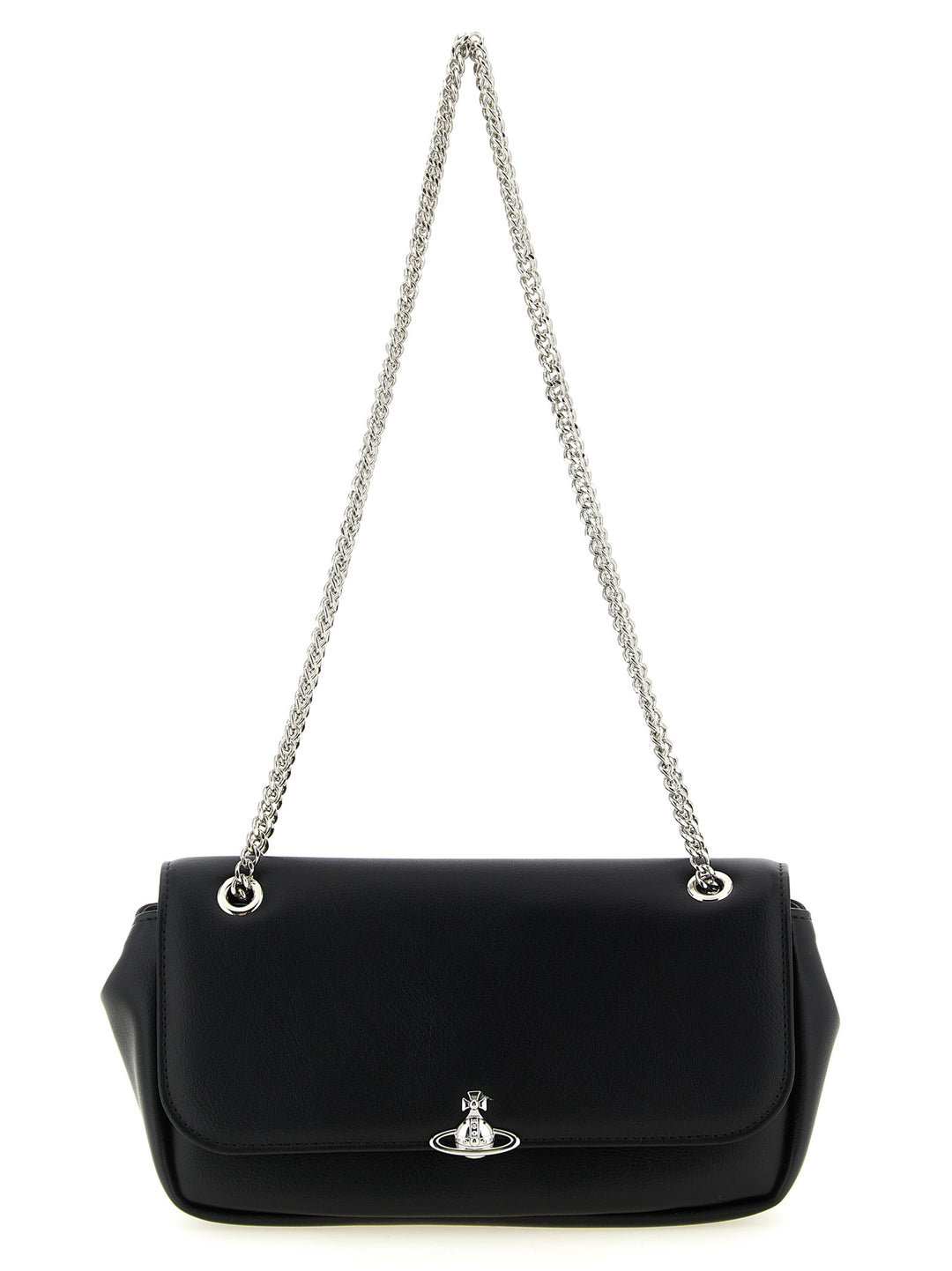 Vivienne Westwood Chain Crossbody Purse Borse a Tracolla - Nero | 22322370529f256b78ca0b0a7ea6e7c98310a519