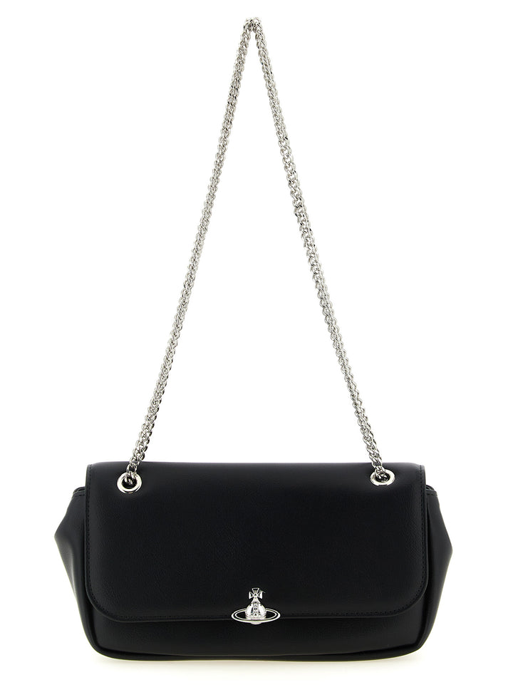 Vivienne Westwood Chain Crossbody Purse Borse a Tracolla - Nero | 22322370529f256b78ca0b0a7ea6e7c98310a519