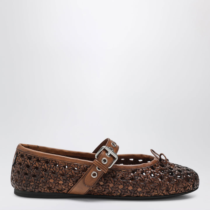 Miu Miu Scarpe - Marrone | 011e3c353630b20a1d01f05a2701adf1cc69e0e0