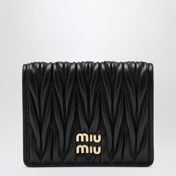 Black Quilted Nappa Leather Wallet
