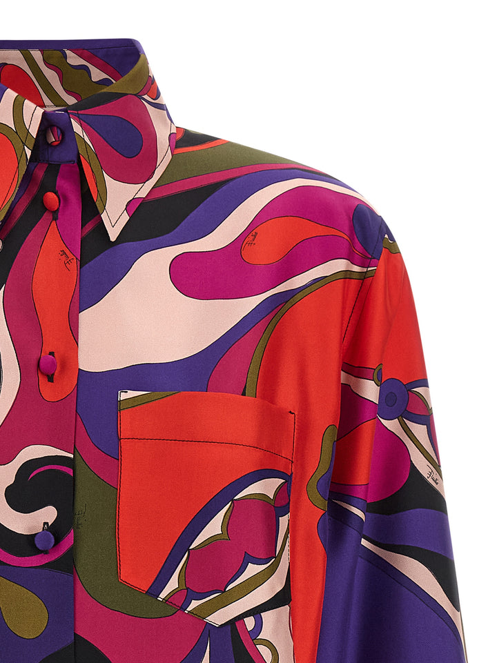 Emilio Pucci Silk Shirt Camicie - Multicolor | f9a0d67d8487442d0db0a15e751b48bf1960f8b9