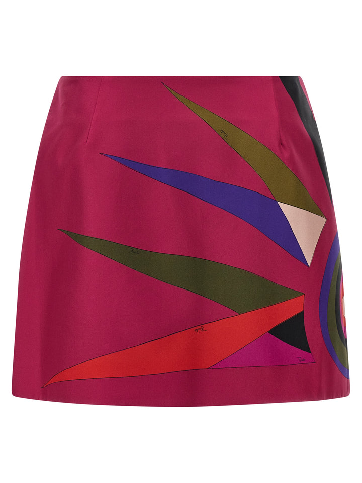 Emilio Pucci Silk Skirt Gonne - Fucsia | c2c4077e2279c129aa3349198e79f7f69bbbefd6
