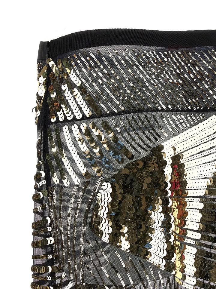 Emilio Pucci Semi-Transparent Maxi Skirt Gonne - Nero | 9b0533ed033e2a591f164893debfa7fb3298b4f6