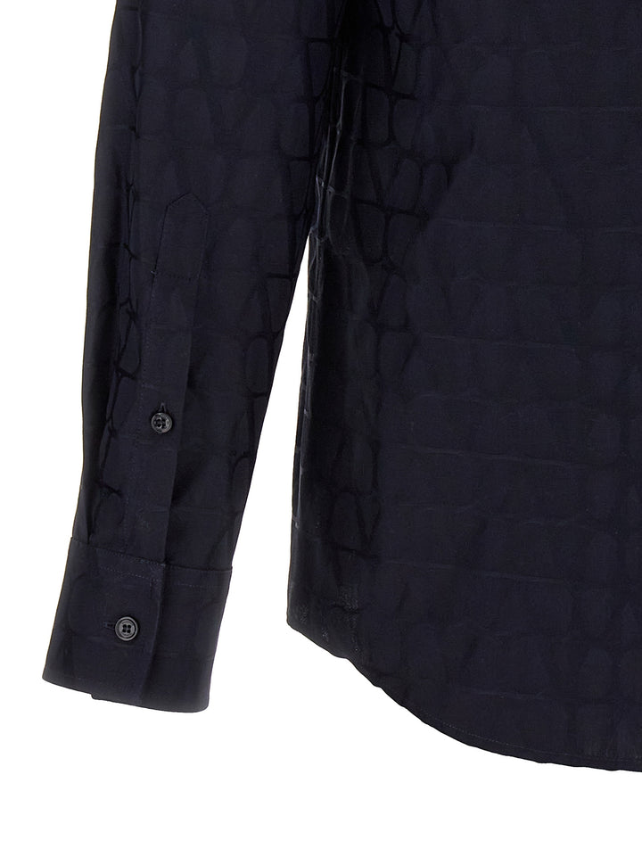 Valentino Garavani Toile Iconographe Camicie - Blu | 819158eda199d358ae0924a75eed204580c4eaaf