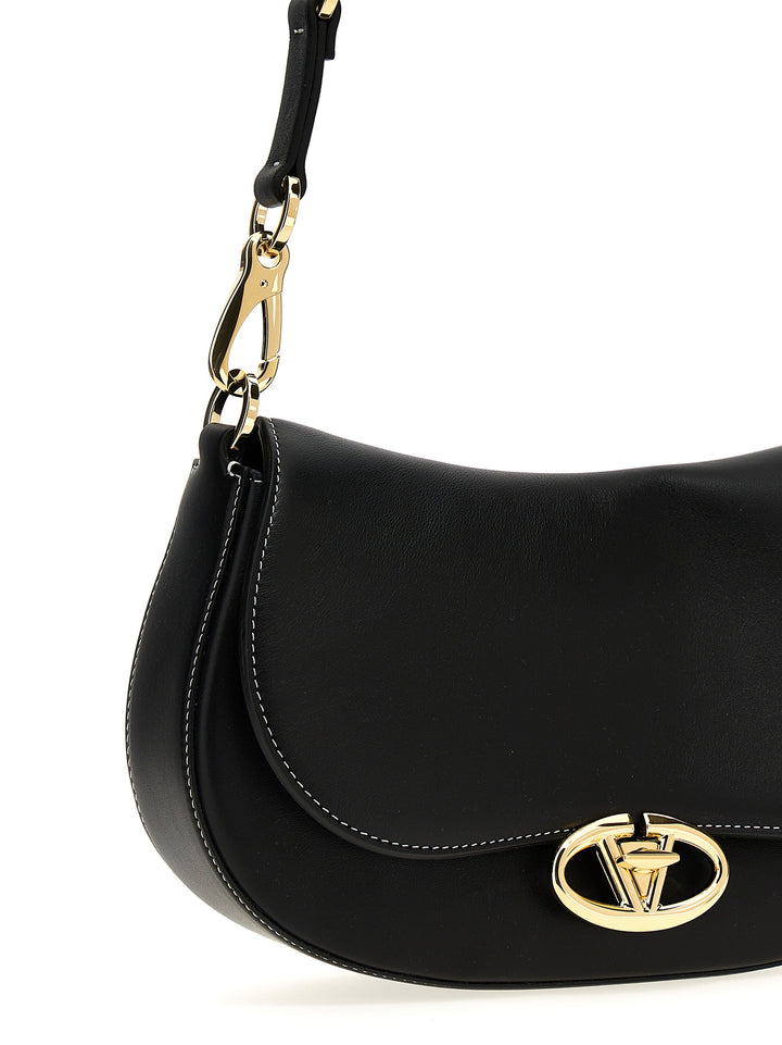 Valentino Garavani Small Saddle Borse a Mano - Nero | 6740a9f06b5dfa3b286477f32784611ec99b07f1