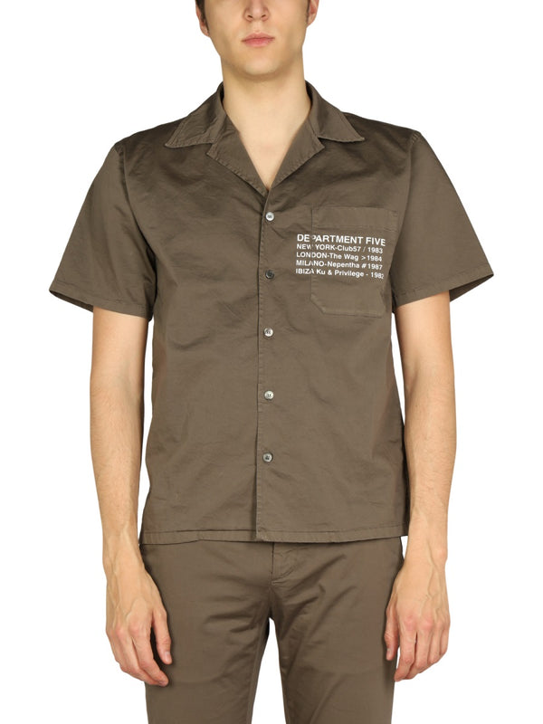 Hawaiian Logo Print Shirt