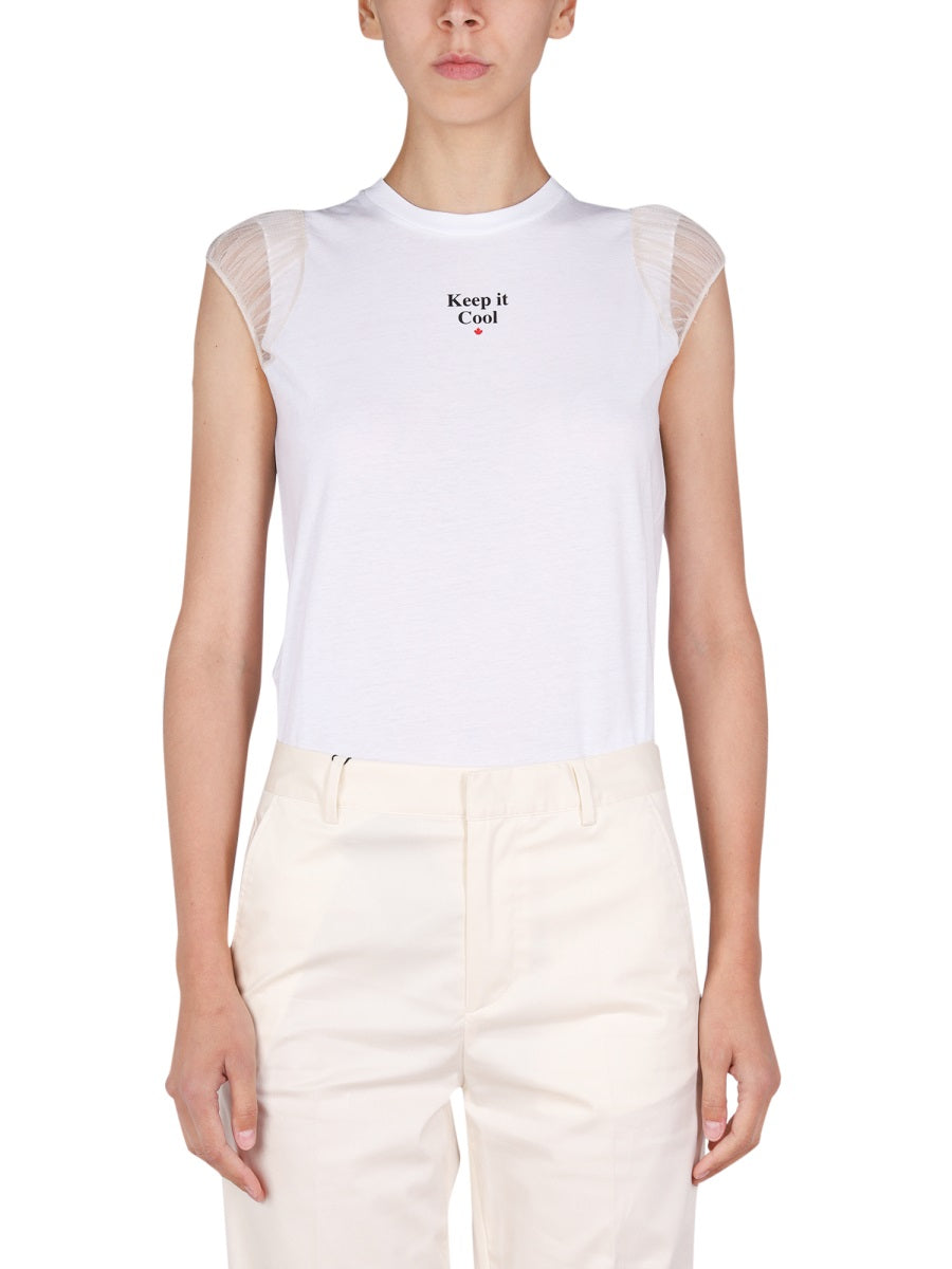 Dsquared2 T shirt - White | c91b666e39b1629df3c0f1b1ac9cb52907d5f195