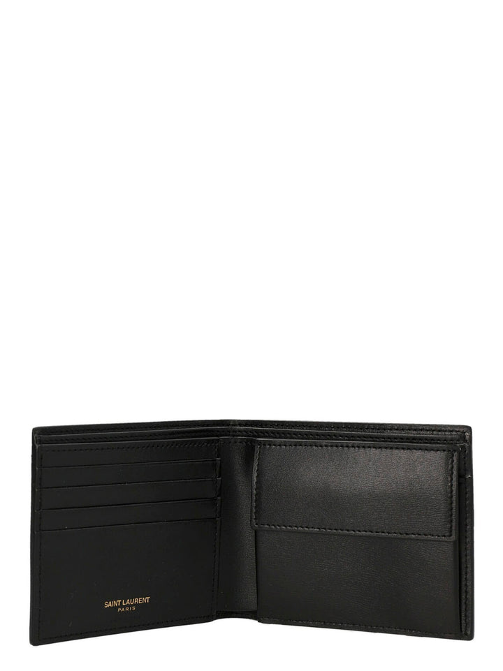 Saint Laurent Tiny Cassandre East/West Portafogli - Nero | 7304cbc3c3c42f0081c2a6a934120faf2d2d959c