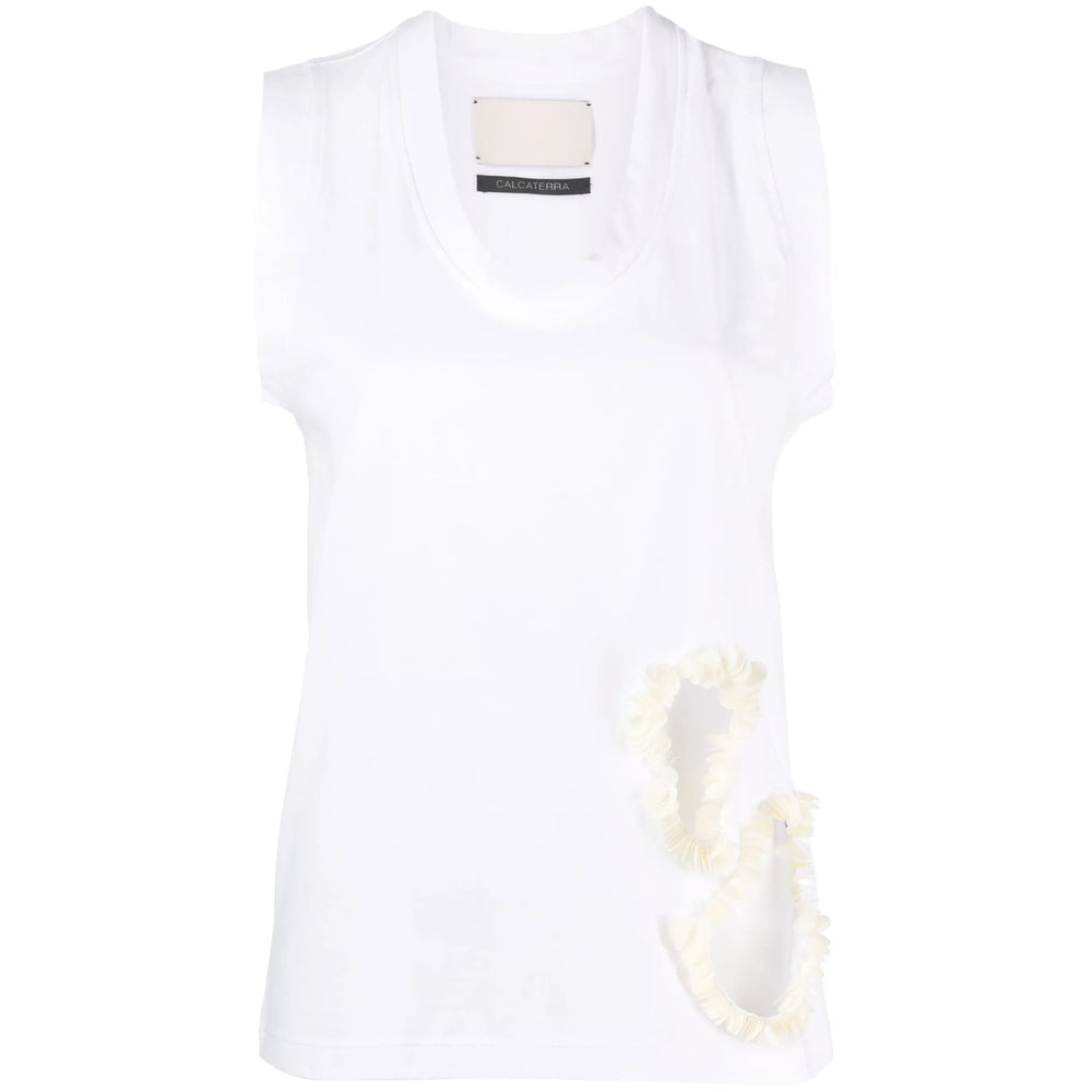 Calcaterra Top - Bianco | f4f9dcd8085674edb2a7a4548bdd5a90708afd17