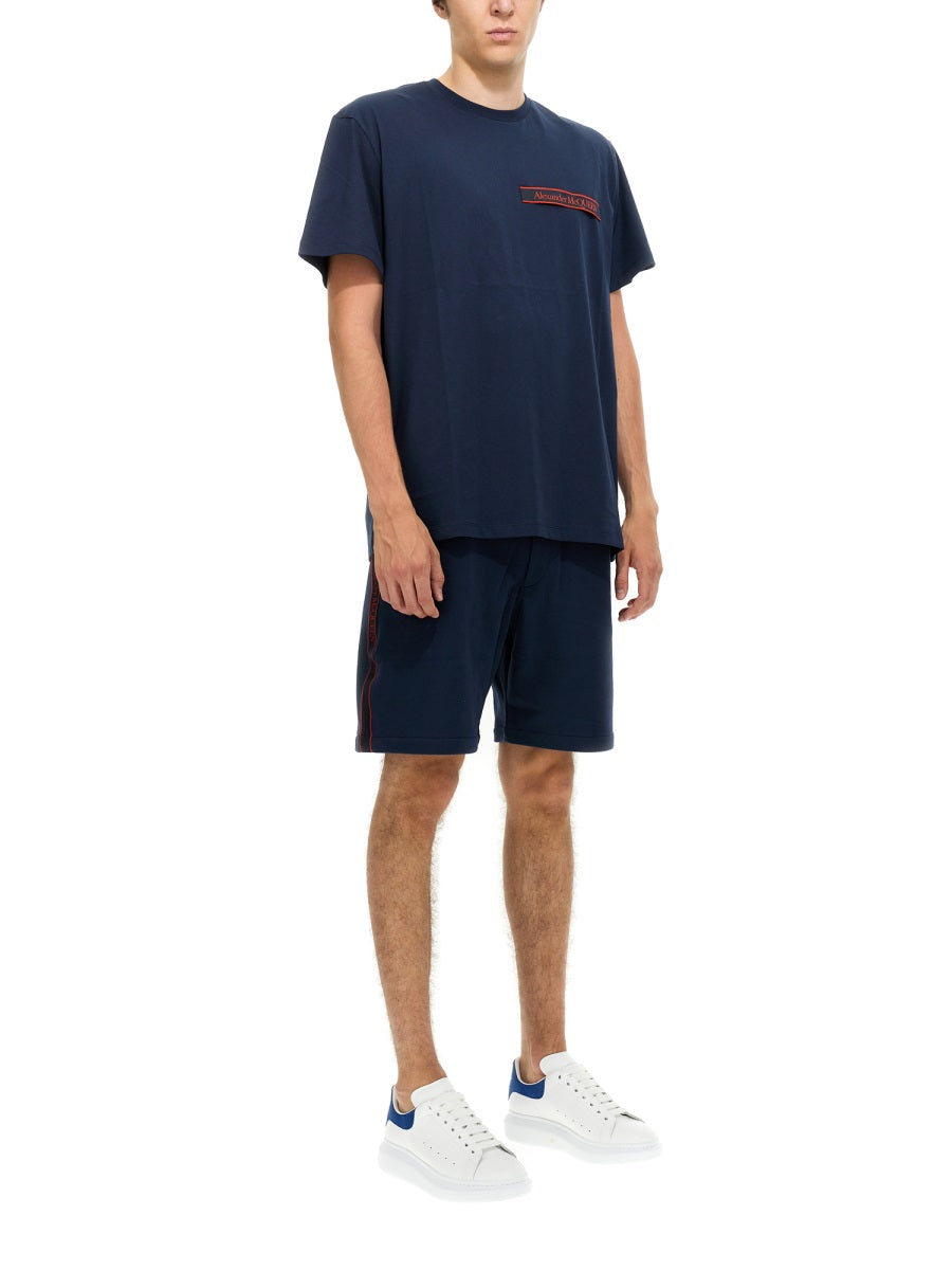 Alexander Mcqueen Shorts - Blue | 95d8bc74399349ed3fd6713d42d4f650df0d85dc