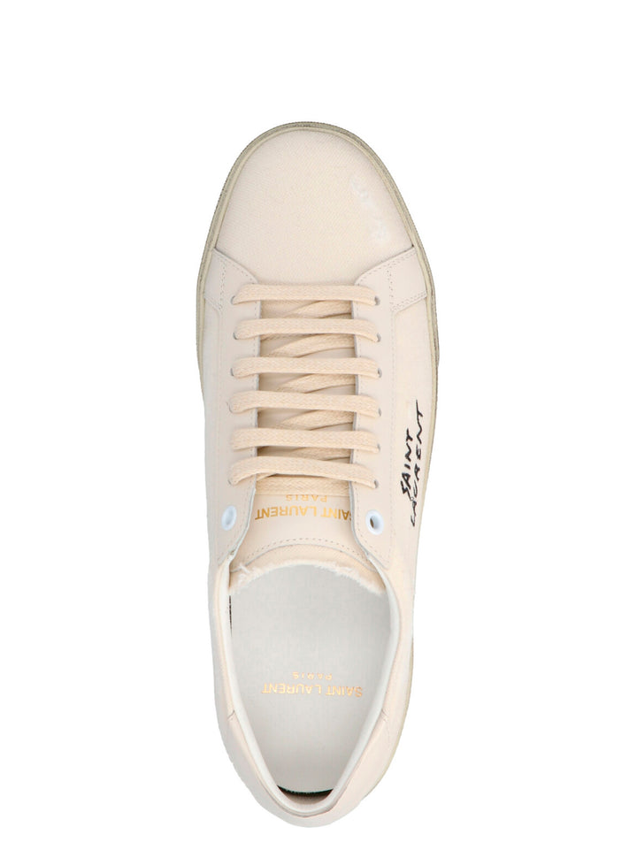 Saint Laurent Court Sl/06 Sneakers - Bianco | 4b250e644f3ab004d6f8df43dfdba78bd7b6ae4b