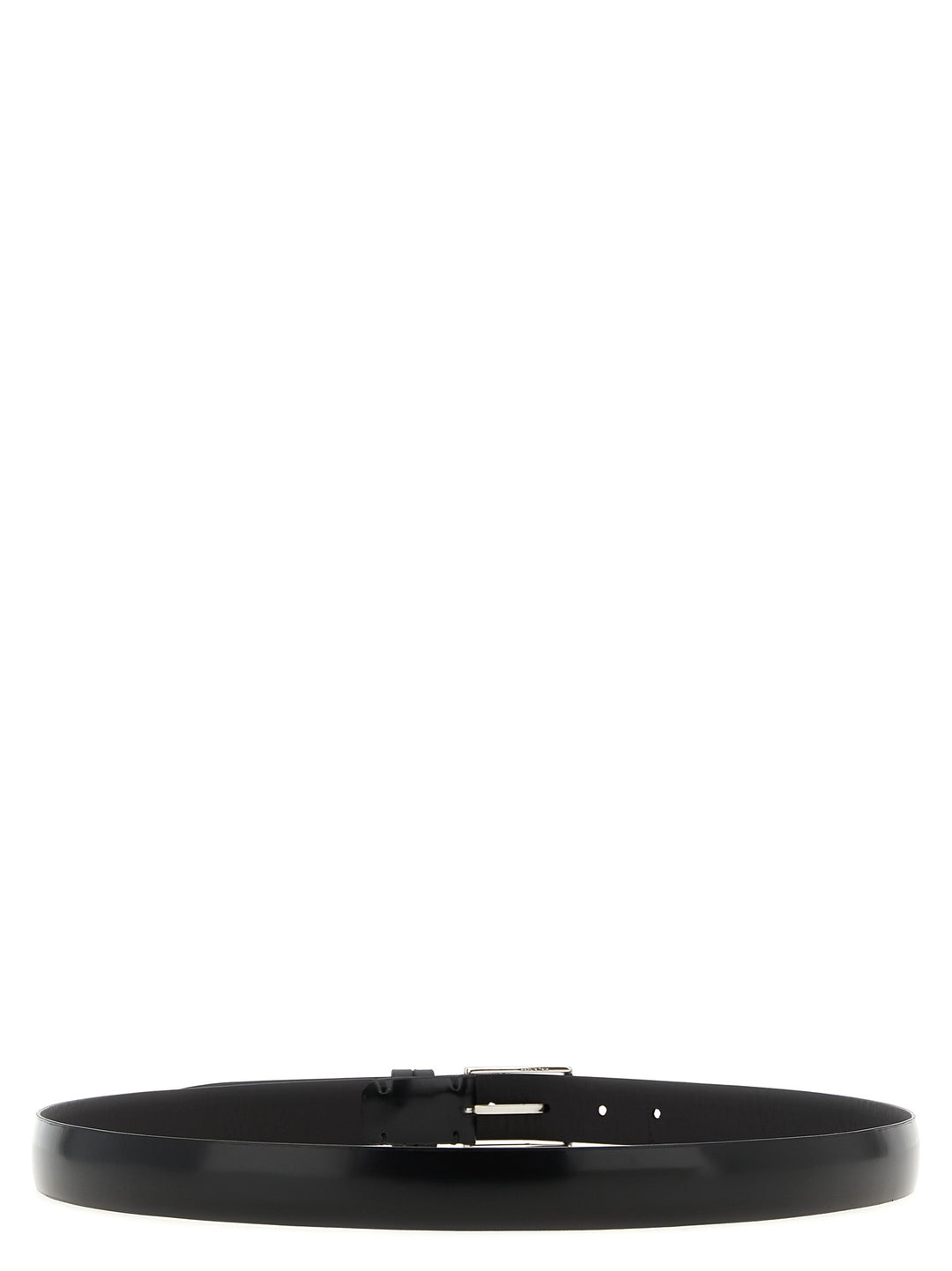 Zerbini Claudio Brushed Leather Belt Cinture - Nero | 383fee50eefad72010a7015c91ddc92e07745ab1