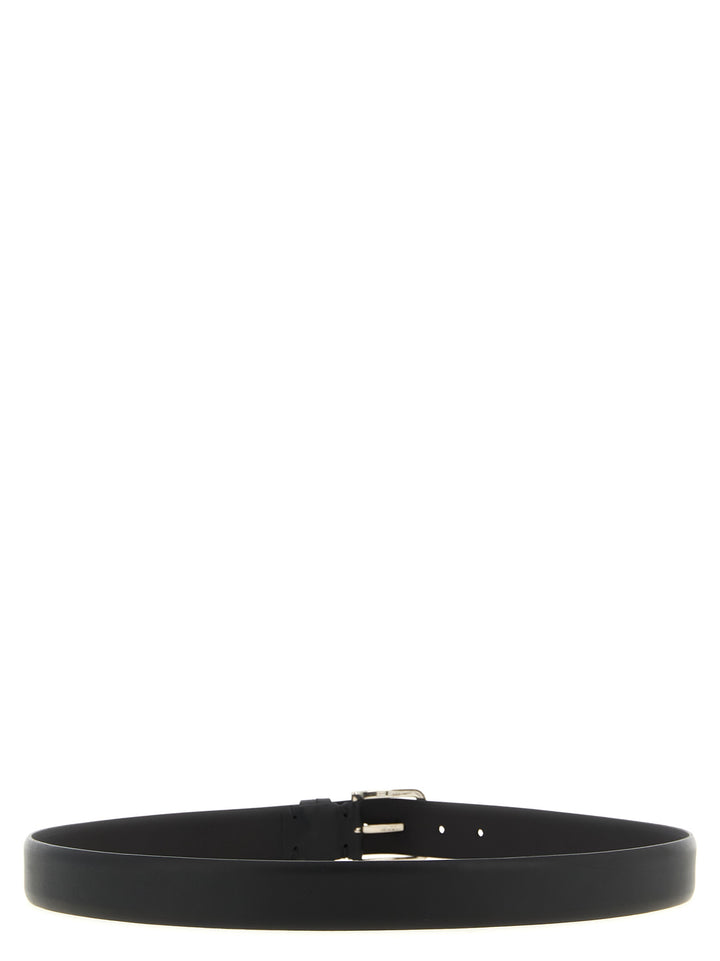 Zerbini Claudio Smooth Leather Belt Cinture - Nero | 3e5889fc4128379b77d8b11fbc0390571913b19b