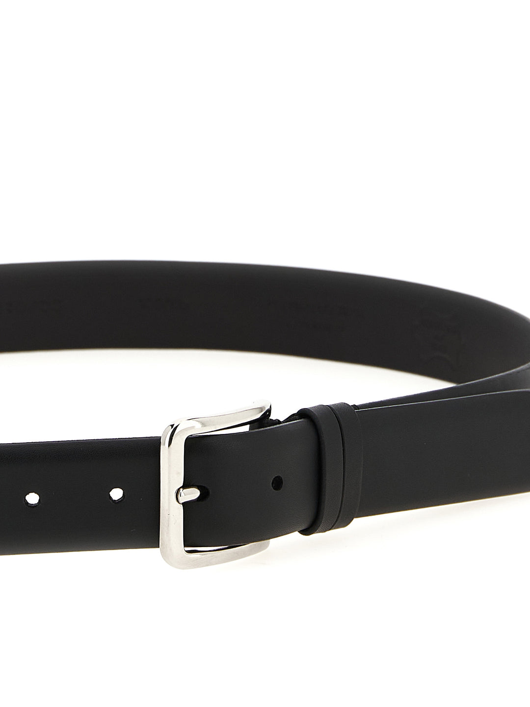 Zerbini Claudio Smooth Leather Belt Cinture - Nero | 8abc14f343e2cf42c642bc7afaf22f75cd00894d