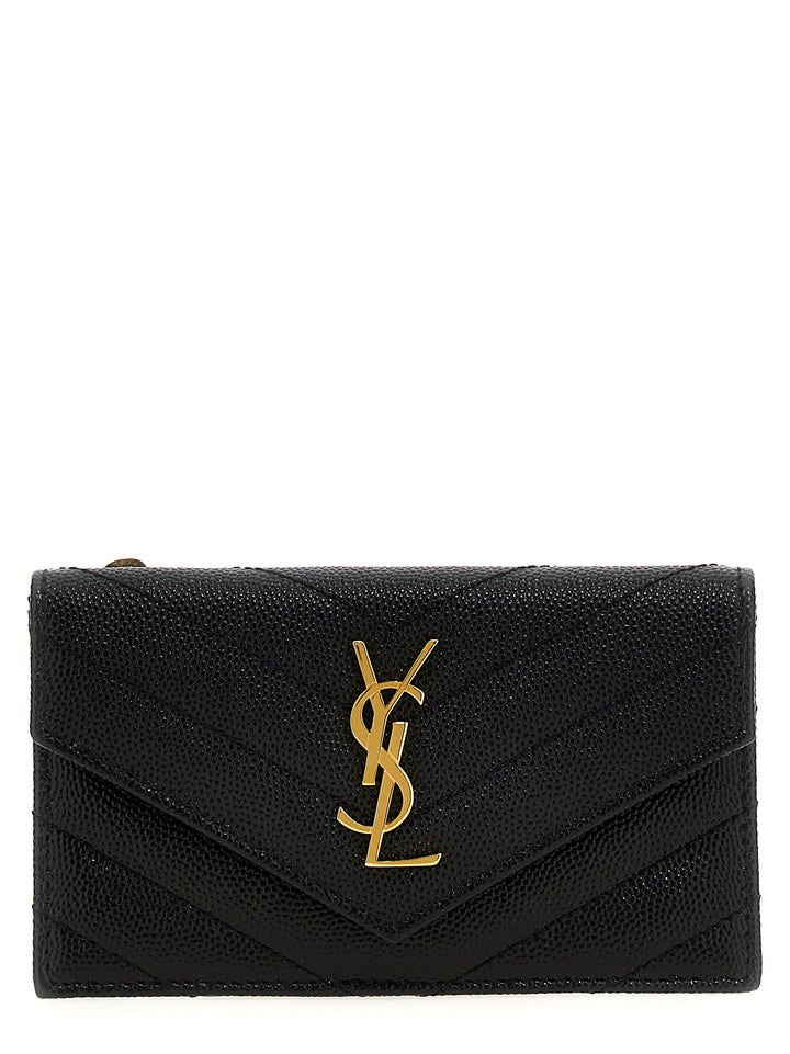 Saint Laurent Cassandre Portafogli - Nero | 5a1745decb50fdd635f03dbebdca2e760246bb2a
