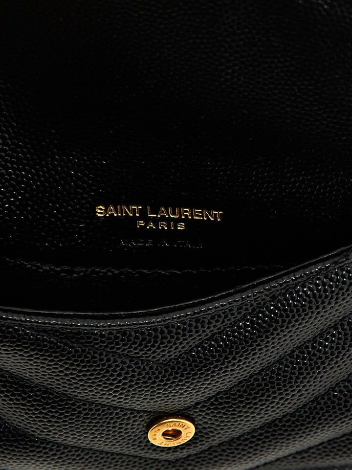 Saint Laurent Cassandre Portafogli - Nero | 9433dffa25bab1d0147d42565f334b31d3e9ddd3