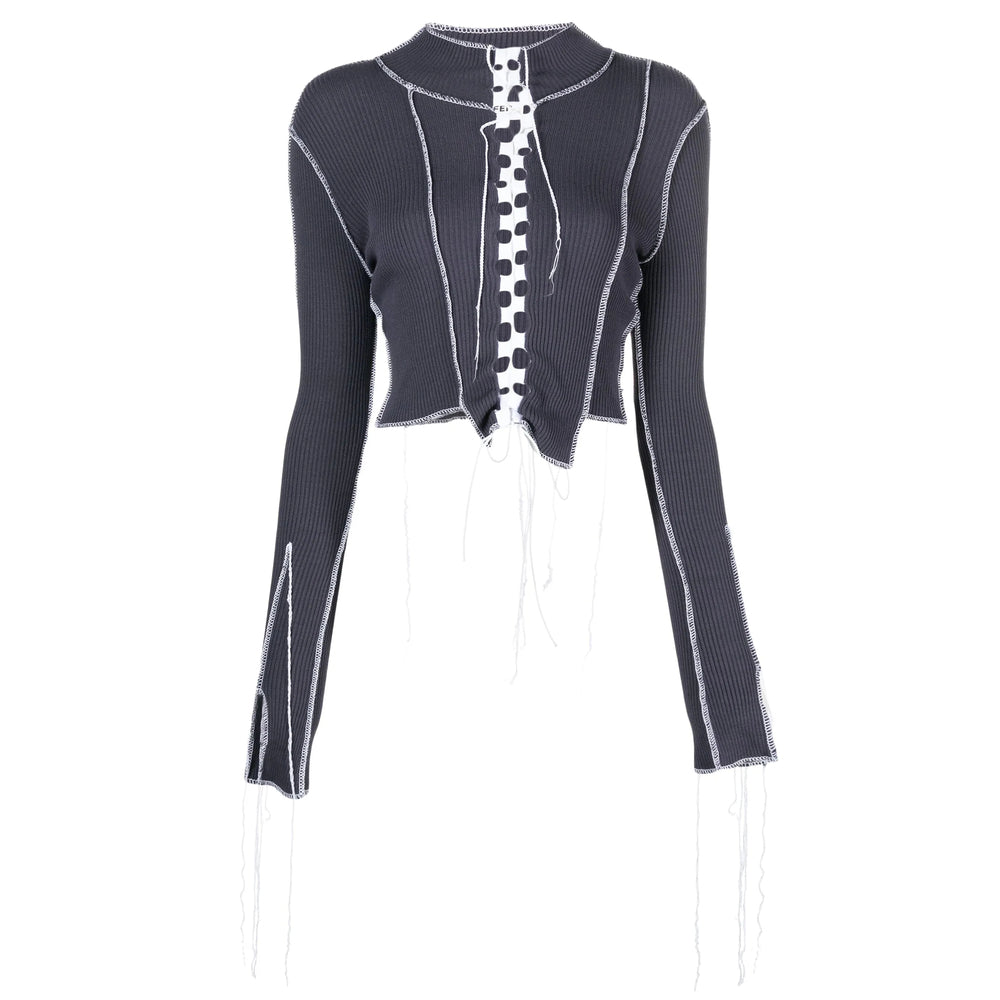 Julfer Top - Grigio, Bianco | 2c7b3f4b011112fba25397155dcebd8c0d24f993