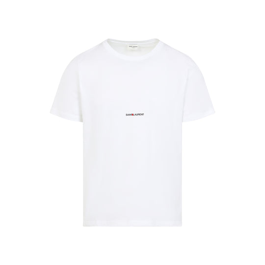 White Crew Neck Cotton T-Shirt
