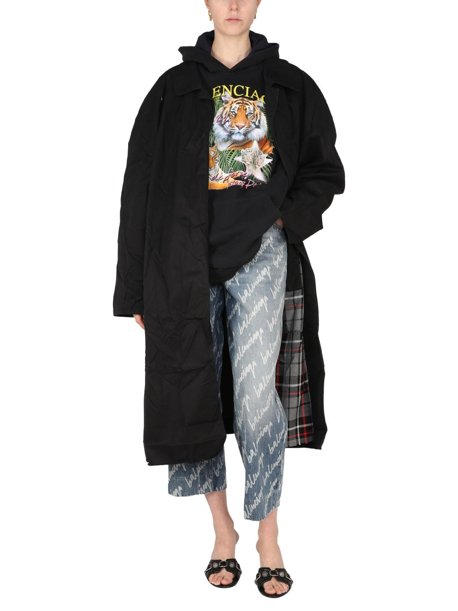Balenciaga Trench e Impermeabili - Black | bc16f8ac0adcefb5707ebc63376531a03fa69626