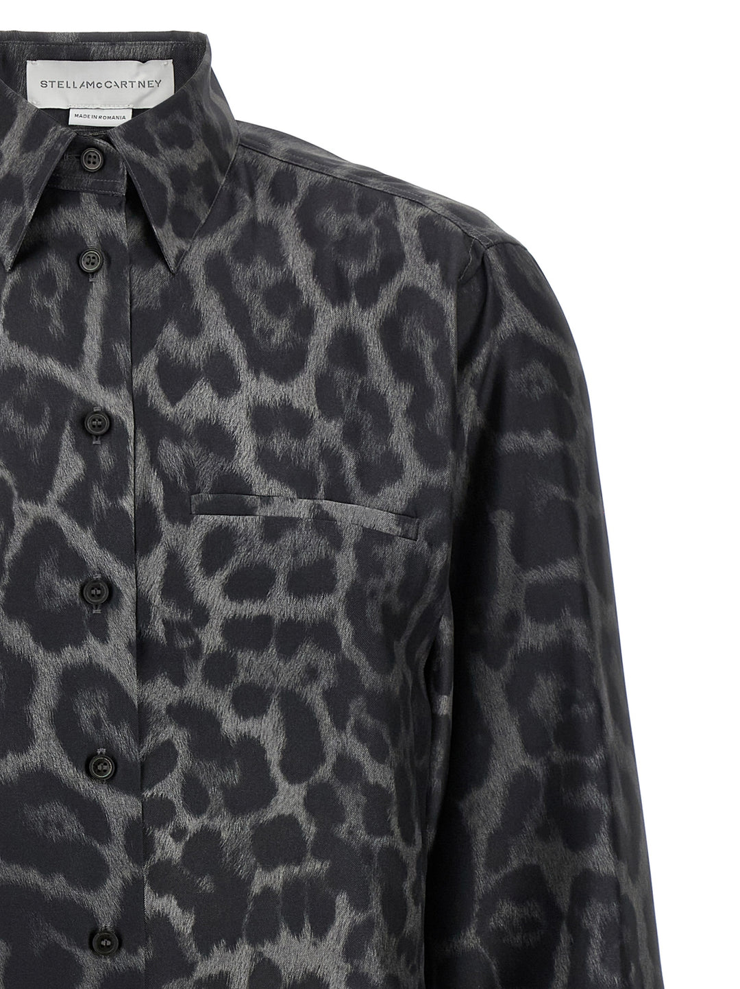 Stella Mccartney Silk Shirt Camicie - Grigio | b557715bf9438b1d0c1ae0d89d69d7512948a8f5