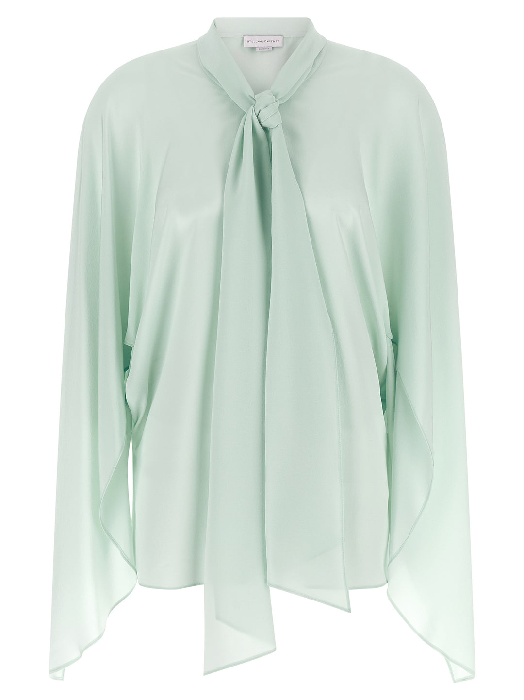 Stella Mccartney Lavallière Collar Shirt Camicie - Verde | 9a045f366424f5fa02c5022e2a76ec6daceaea47