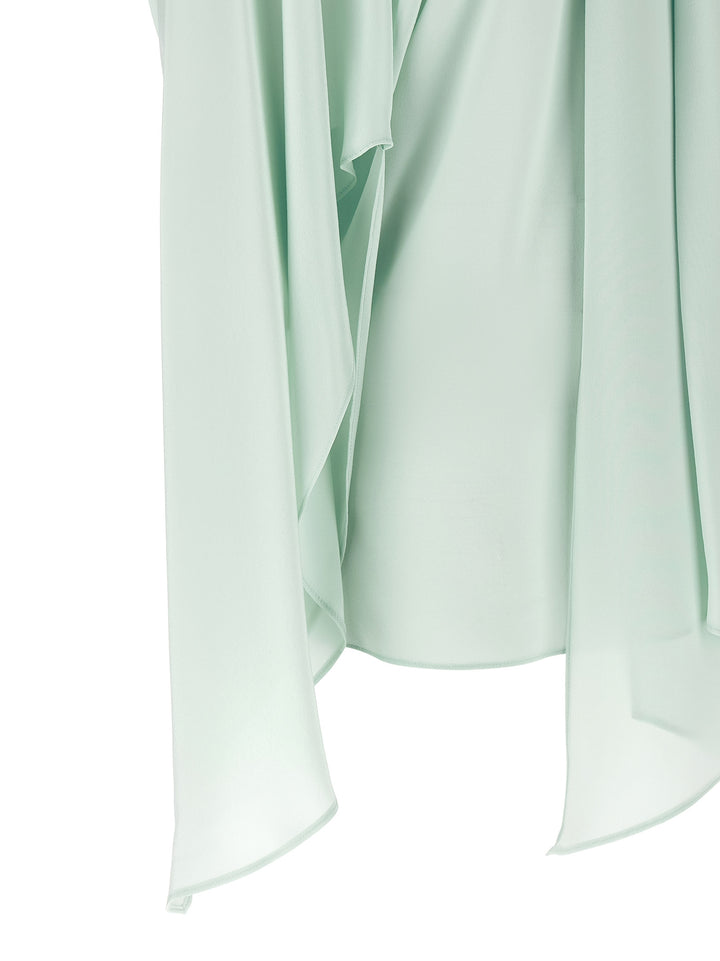 Stella Mccartney Lavallière Collar Shirt Camicie - Verde | 2e41cd4655e088f56976d6a1c34263e01d129559