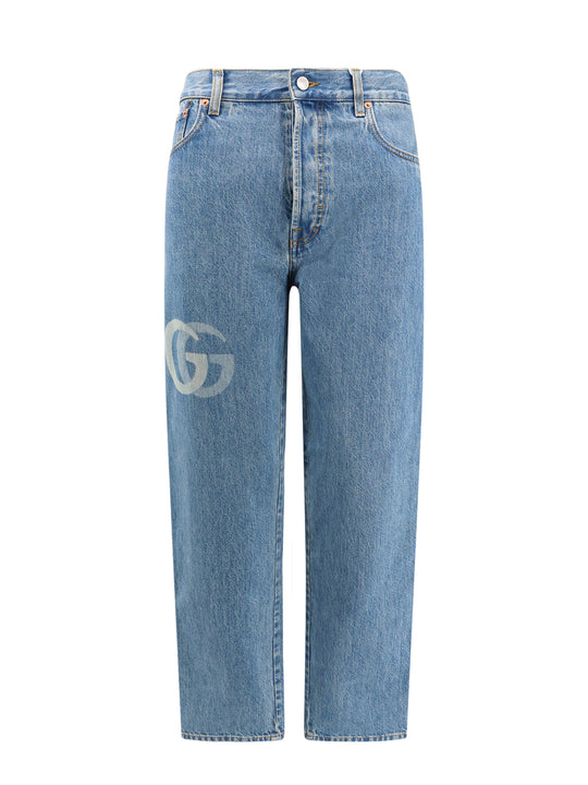 Jeans With Lasered Double G