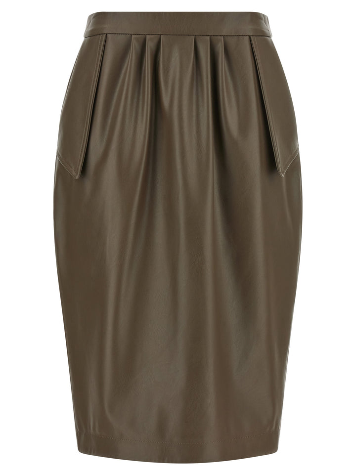 Stella Mccartney High Waist Skirt Gonne - Marrone | ff6717600cd19b5135a8a906d1ae0dafdd98398a