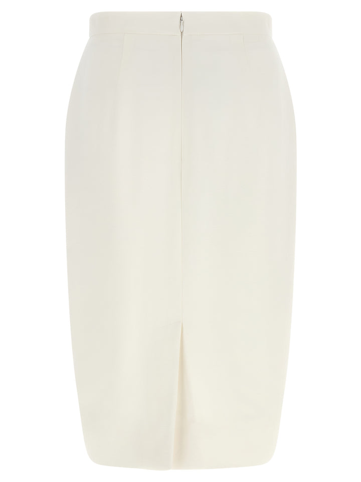 Stella Mccartney High Waist Skirt Gonne - Bianco | fb57b0d48b3803227013cfa956a3fd37ccde846f